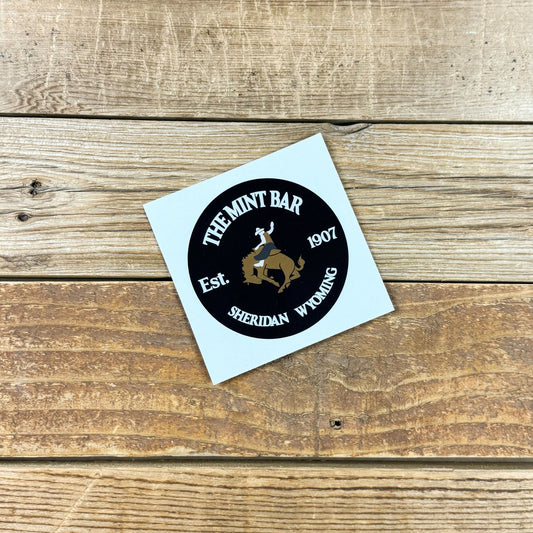 Bucking Bronc Round Sticker
