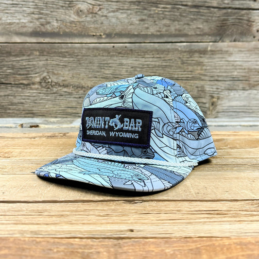 Golden Hour Emblem Patch Grandpa Hat - Blue/White