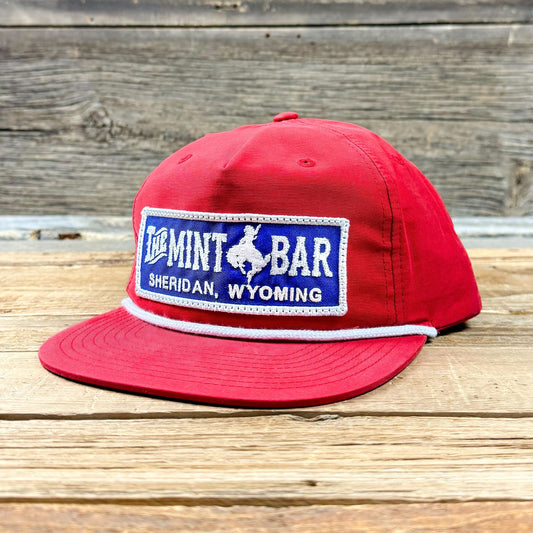 Royal Emblem Patch Grandpa Hat - Red/White