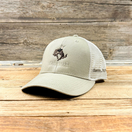 Stacked Logo Catch & Release Hat - Khaki/Stone
