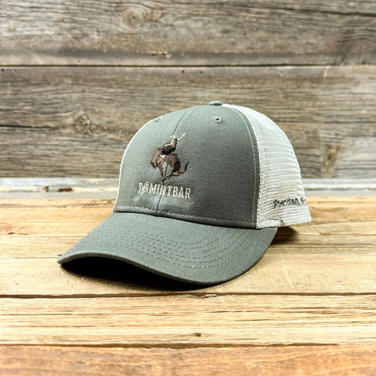 Stacked Logo Catch & Release Hat - Moss/Stone