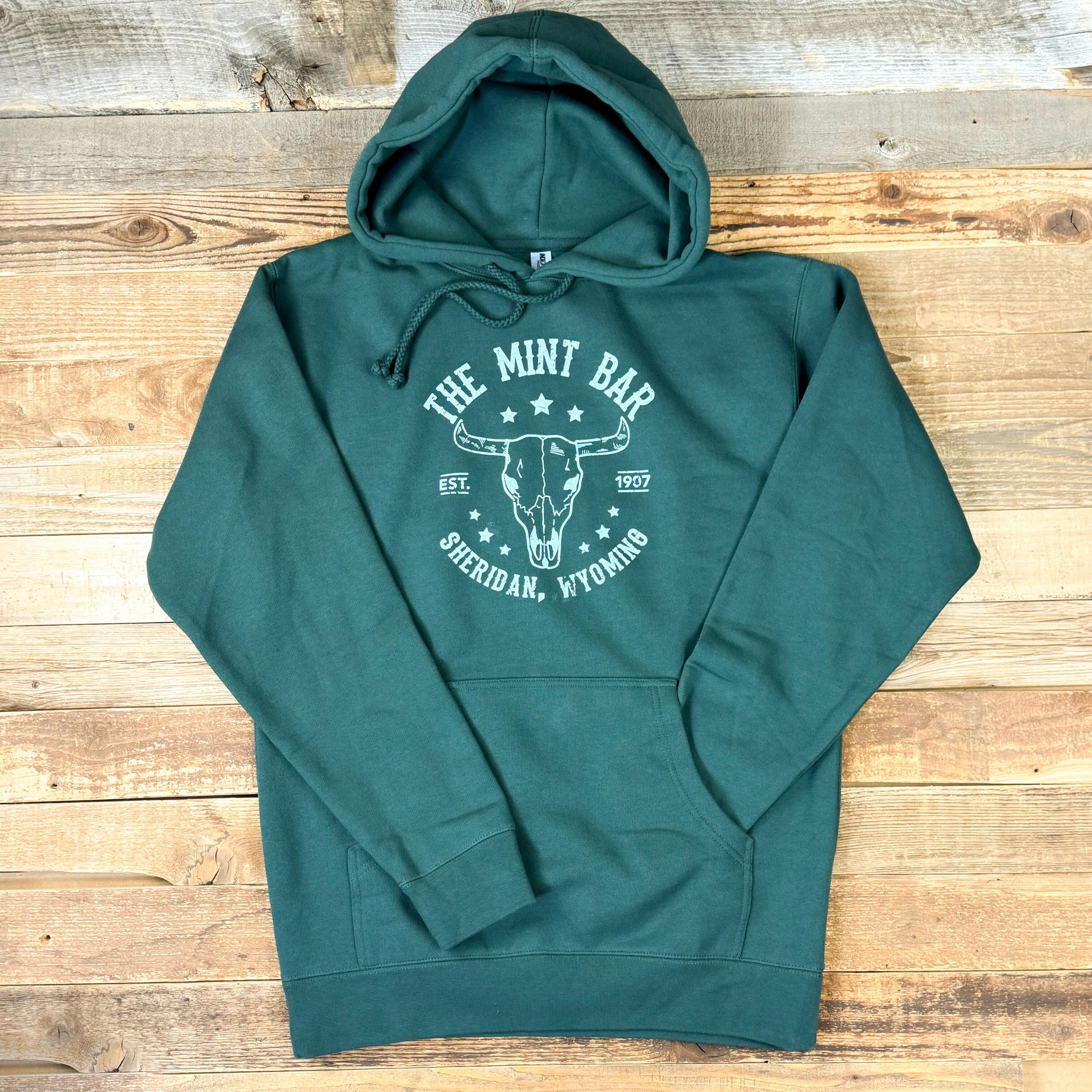 Steer Stars Hoodie Alpine Green