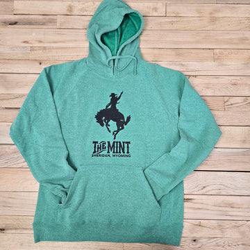 Stacked Mint Bar Hoodie - sea green