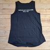 Full FRONT Neon Sign Tank - Black