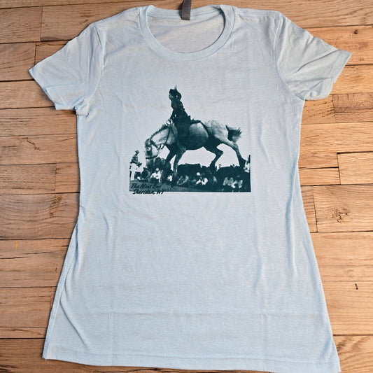 Cowgirls Do It Better womens tee-Ice Blue