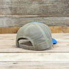 Aztec to Black Leatherette Patch Hat - Columbia Blue/Khaki
