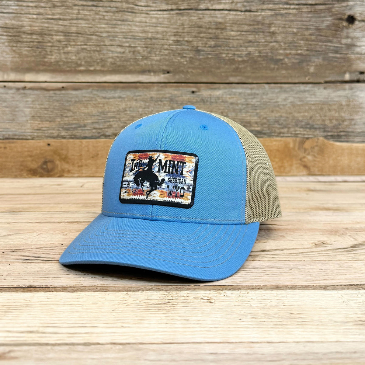 NWT Aztec Black Trucker Hat With Mountain Patch 2025-03-0717.36.27copy_1200x.  main image 2