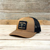 Black Arrowhead Patch Hat - Caramel/Black