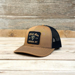 Black Arrowhead Patch Hat - Caramel/Black