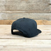 Blackout Leatherette Patch 5 Panel Snapback w/ Rope - Black/Copper Chainlink Rope