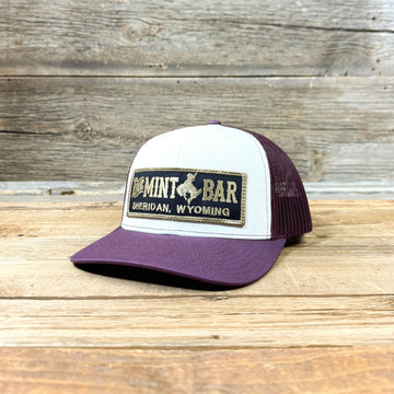 Gold/Black Emblem Patch Hat - White/Maroon