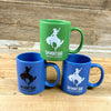 Stacked Logo / Let 'er Buck! Diner Mugs - 3 Colors!