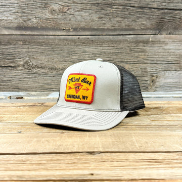 Gold Arrowhead Patch Hat - Khaki/Coffee