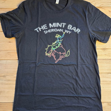 Full FRONT Neon Sign Tee - Black