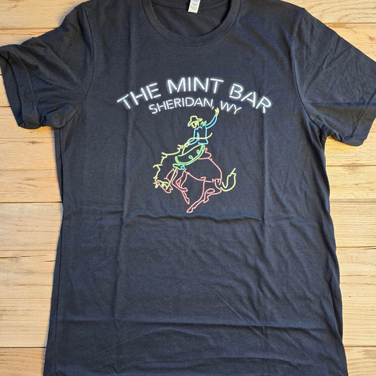 Full FRONT Neon Sign Tee - Black